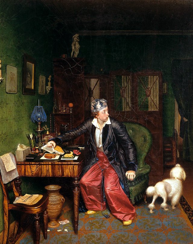 Breakfast of an aristocrat by Pavel Fedotov