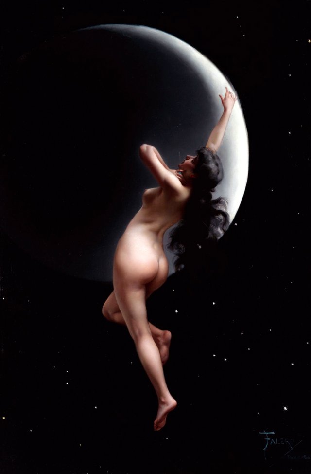 Moon Nymph by Luis Ricardo Falero