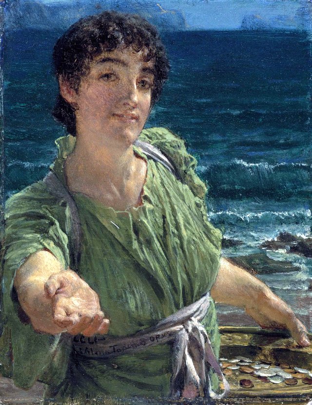 Una carita by Lawrence Alma-Tadema