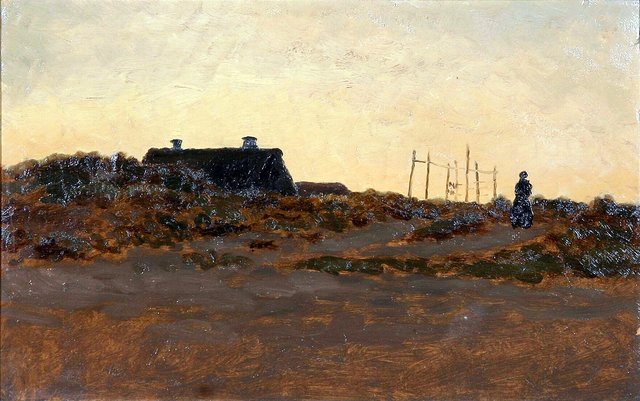 Evening at Skagen Østerby. by Wilhelm Xylander