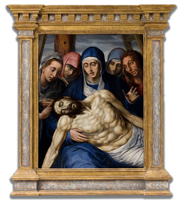 De Kruisafname by Pedro de Campaña
