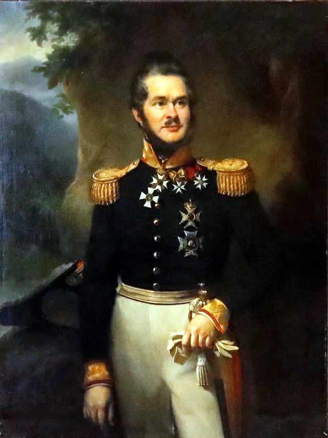 portrait of Hubert Joseph Jean Lambert de Stuers by Jan Adam Kruseman