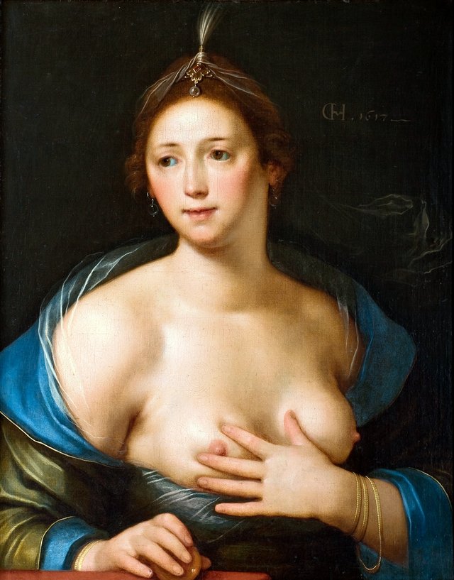 Portrait of Venus by Cornelis van Haarlem