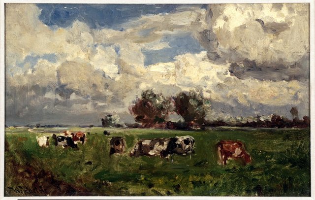 Bij Doesborgh (Landschap). by Willem Roelofs