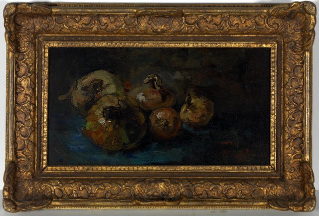 Uien (op blauw fond). by Floris Verster