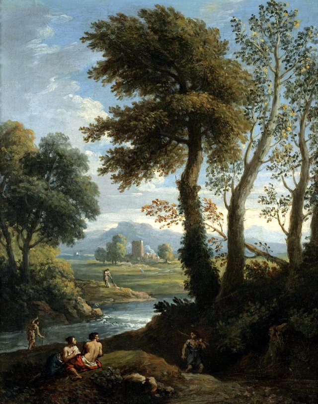 Idyllic Landscape by Jan Frans van Bloemen