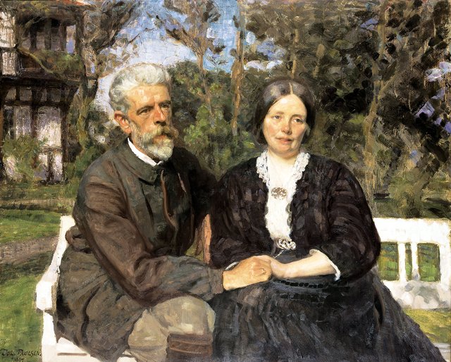 Double portrait by Julius Paulsen