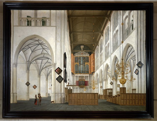 Interieur van de Grote of Sint Laurenskerk te Alkmaar by Pieter Jansz. Saenredam