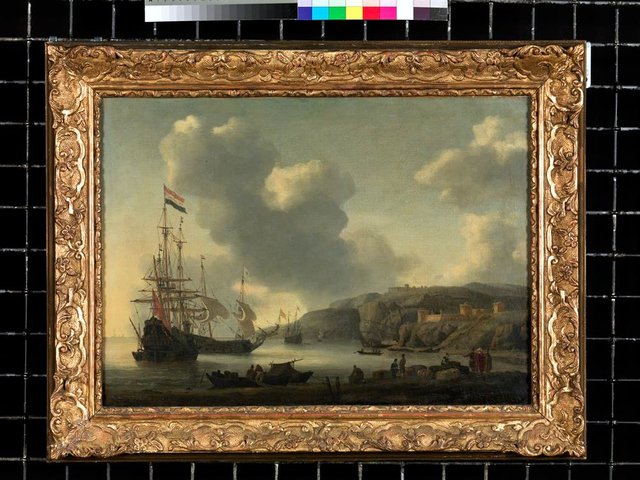 Nederlandse schepen op de Middellandse Zee by Reinier Nooms
