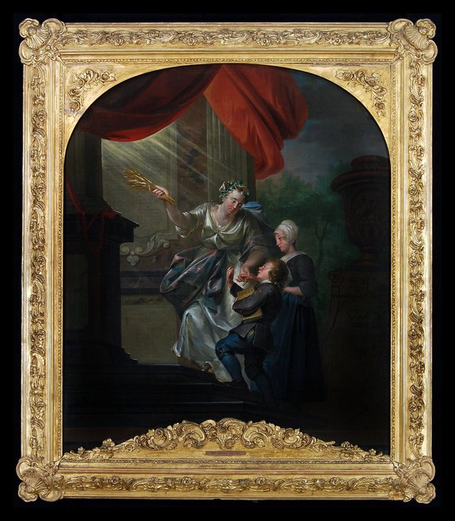 Allegorie op het Weeshuis by Aert Schouman