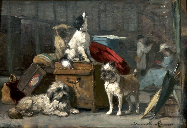 On the Platform by Henriëtte Ronner-Knip
