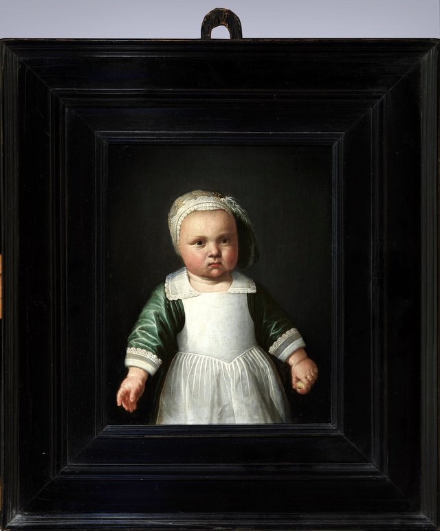 Portret van een acht maanden oude jongen by Jacob Gerritsz. Cuyp