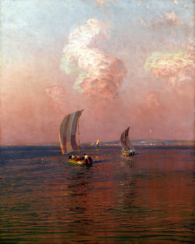 Evening falls by Nikolay Nikanorovich Dubovskoy
