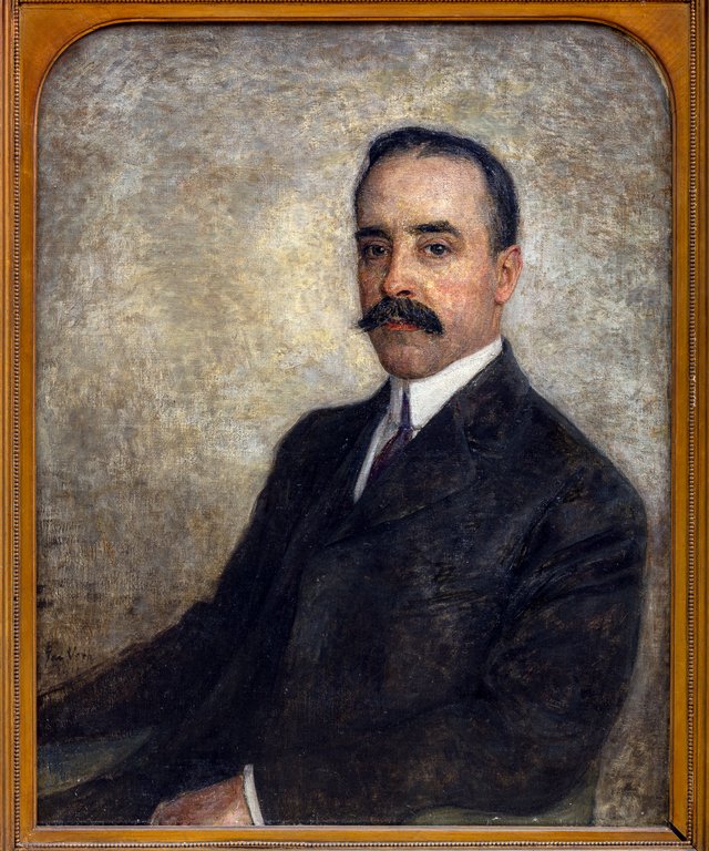Portret van Mr. Henry E. Schniewind, Jr. (1869-1962) by Jan Veth