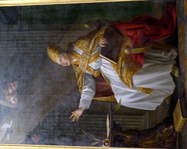 Saint Grégoire Le Grand, pape by Joseph-Marie Vien