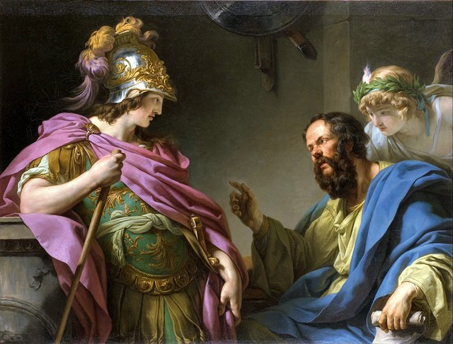 Alcibiades Receiving the Lessons of Socrates by François-André Vincent