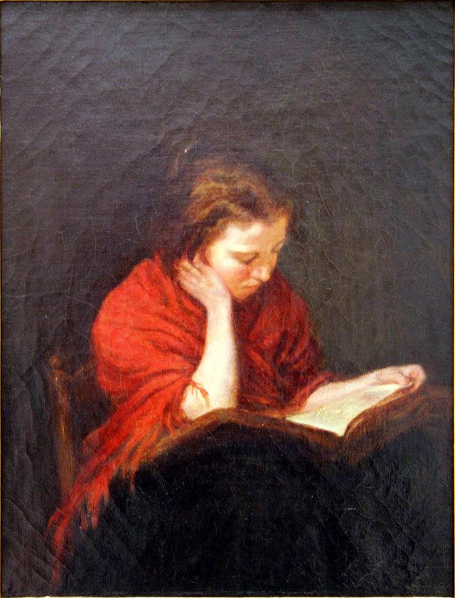 Femme lisant by François Bonvin