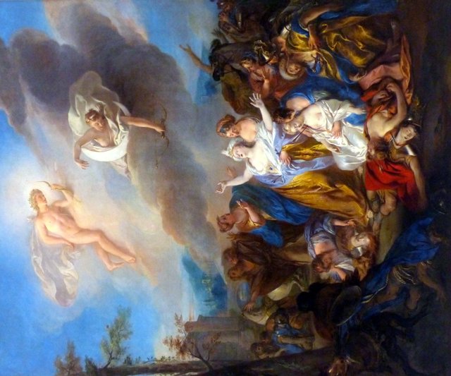 Apollo and Diana Piercing Niobe's Children with Arrows by Jean-François de Troy