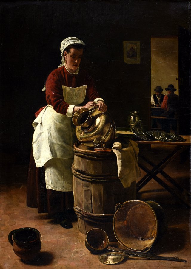 L'Ecureuse by François Bonvin