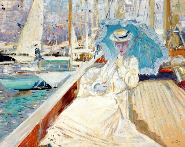En bateau by Paul César Helleu