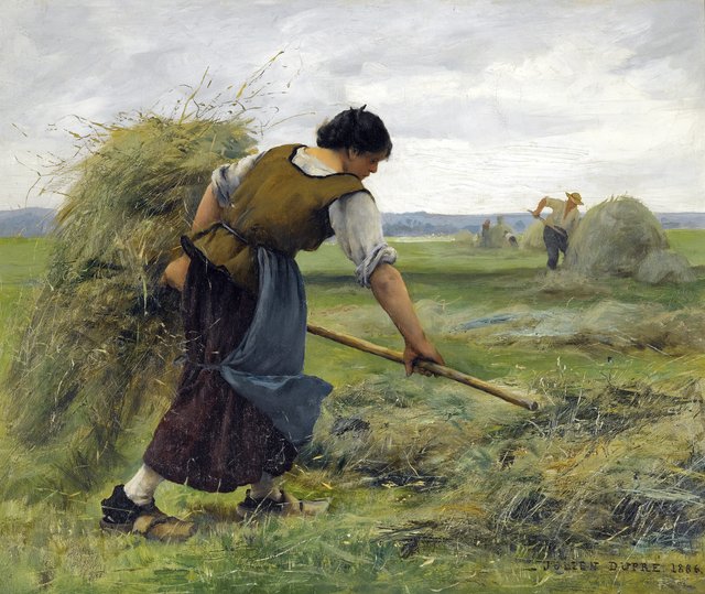 The reapers (Harvesting of the Hay) by Julien Dupré