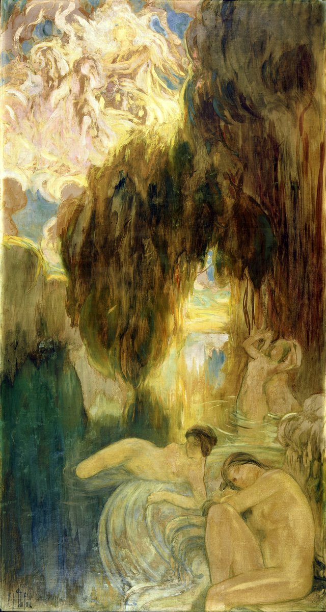 Les Baigneuses by Clémentine Hélène Dufau