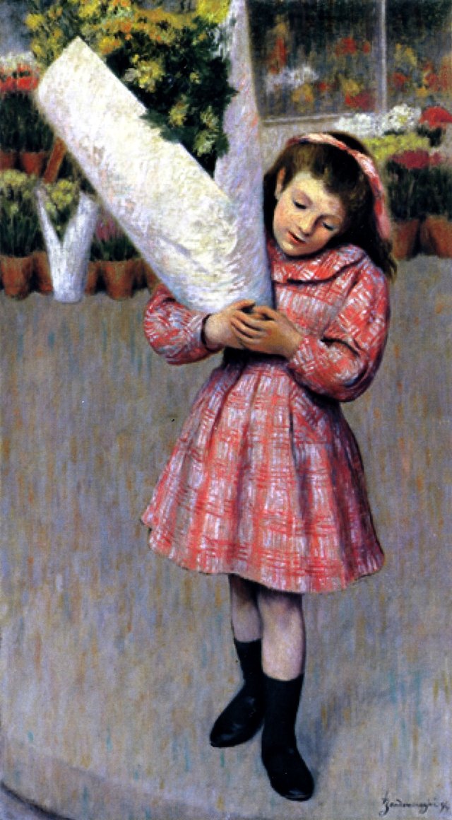 A Bunch of Flowers by Federico Zandomeneghi