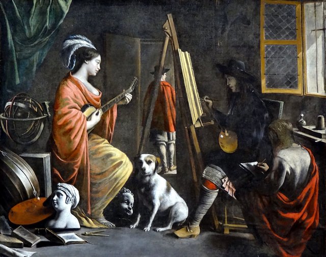 The Painter’s Studio by Mathieu Le Nain