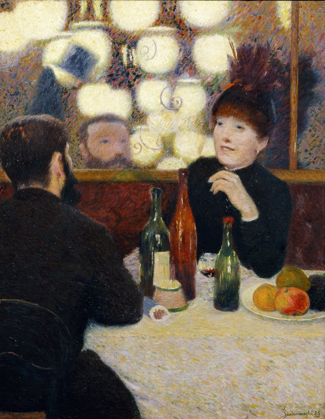 Cafè Nouvelle Athènes, Paris by Federico Zandomeneghi