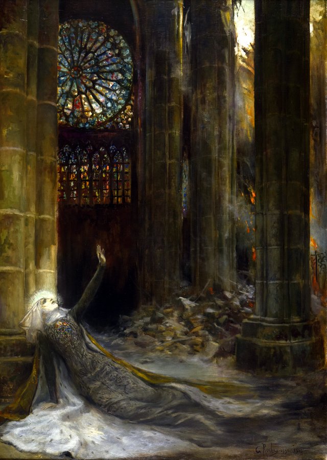 Intérieur de cathédrale by Georges Rochegrosse