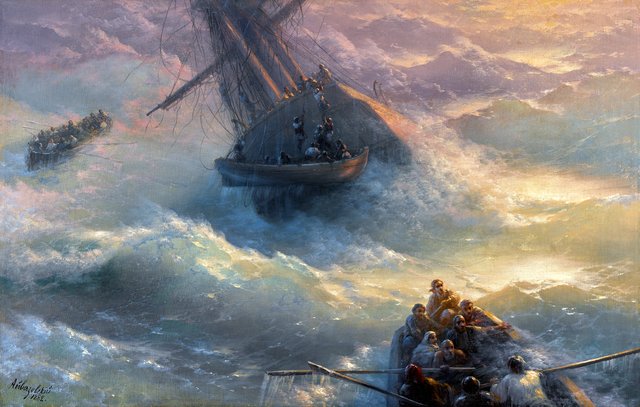 Abandoning Ship by Ivan Aivazovsky