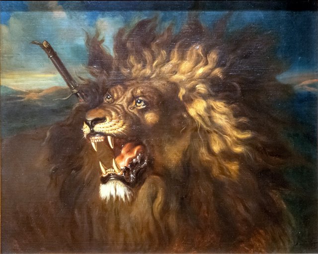 Wounded Lion by Raden Saleh