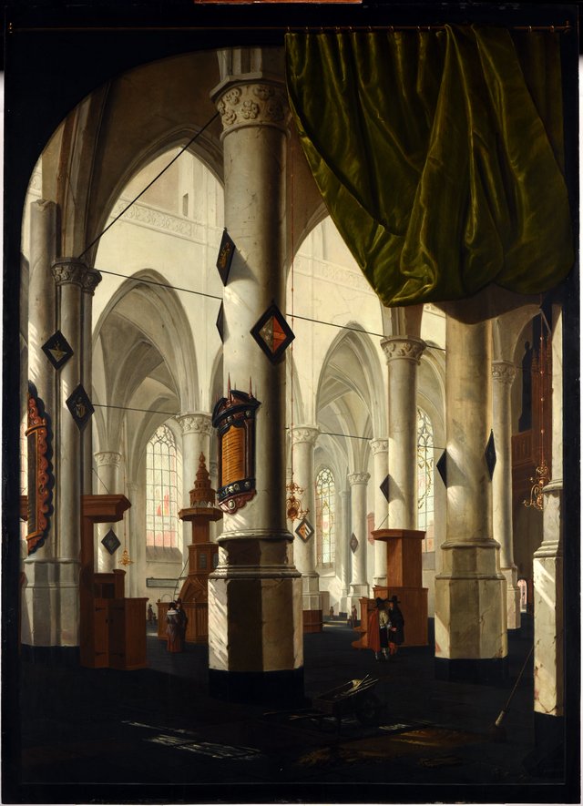 Intérieur d’église by Daniël de Blieck