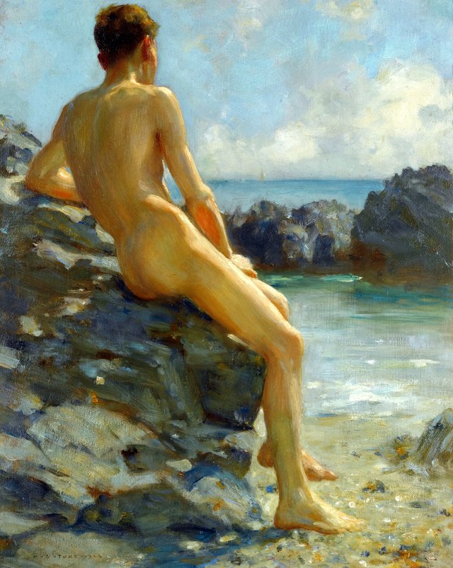The Bather by Henry Scott Tuke