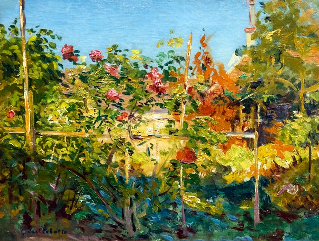 Garden at Trouville by Gustave Caillebotte
