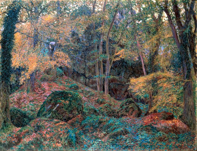 Felsen bei Vignage, Wald von Écouves by Georges Lacombe