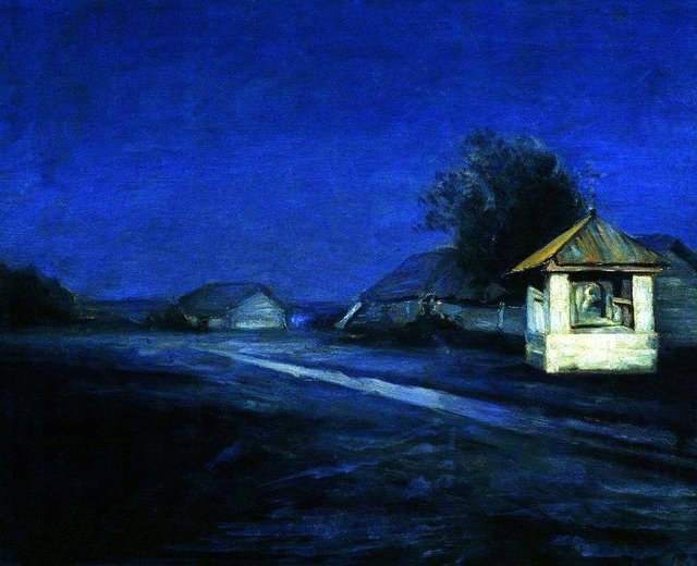 Night landscape by Arkhip Kuindzhi