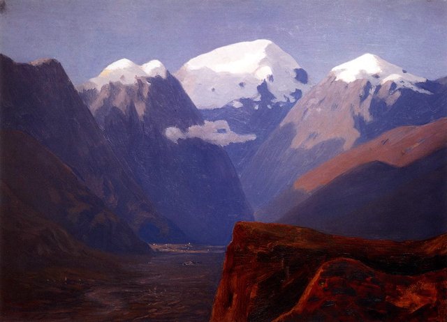 Snow peaks. The Caucasus by Arkhip Kuindzhi