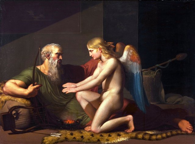 Cupid Received by Anacreon. by C.F. Høyer