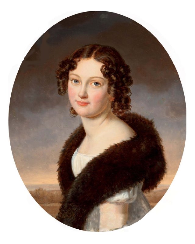 Elena Zawadowski (1807-1874) by Henri-François Riesener