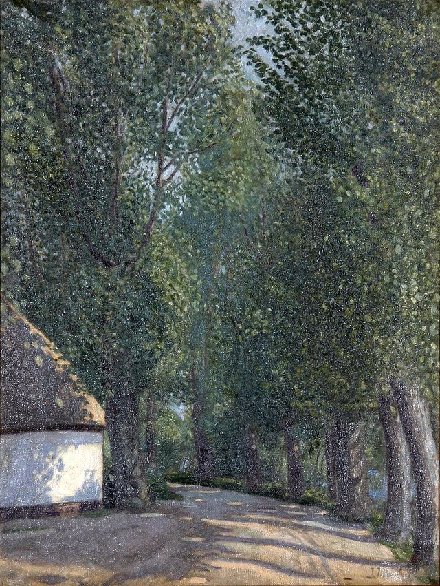 View from Moesgaard near Aarhus. by Immanuel Ibsen