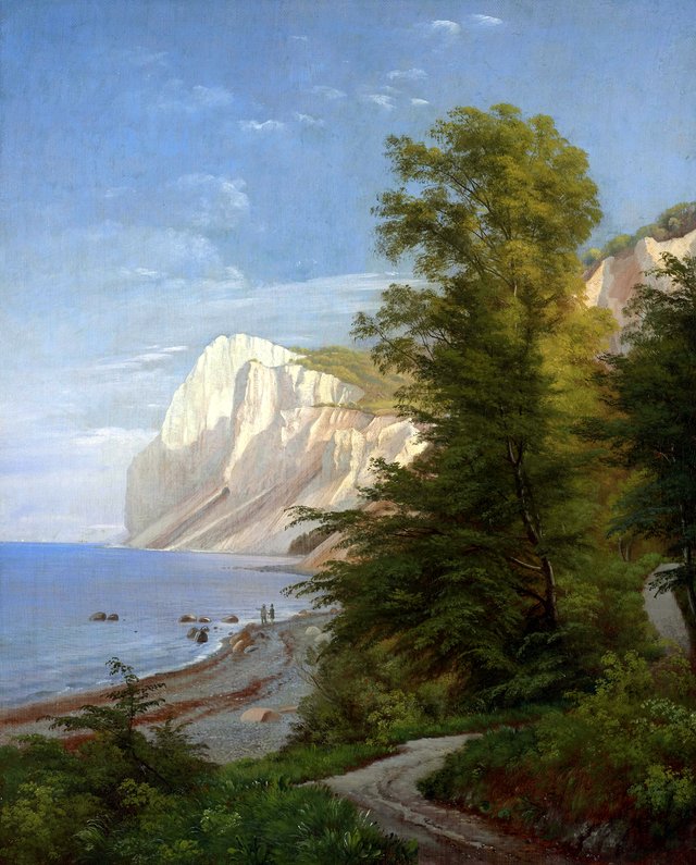 View of Møns Klint. by Carl Frederik Aagaard