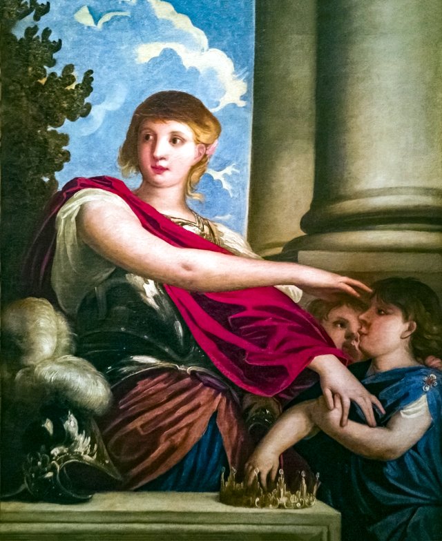Cornelia mother of the Gracchi by Alessandro Varotari