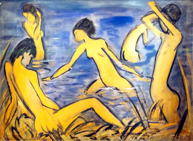 Bathers by Otto Mueller