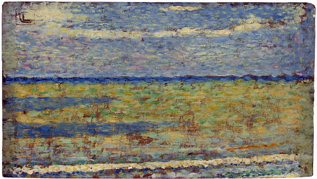 Low tide at coast near Heyst by Georges Lemmen