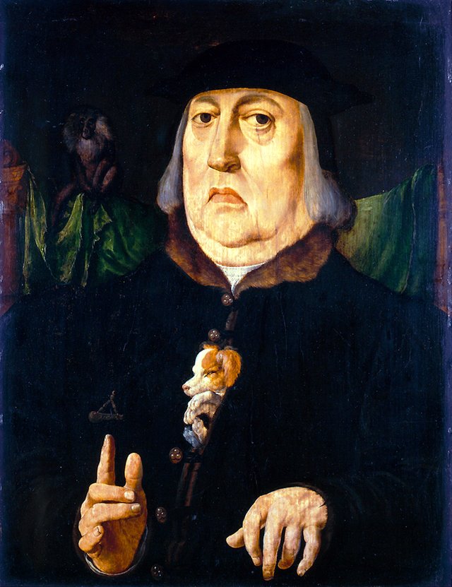 Portrait of a man, possibly Herman van Gouda by Jan Cornelisz Vermeyen