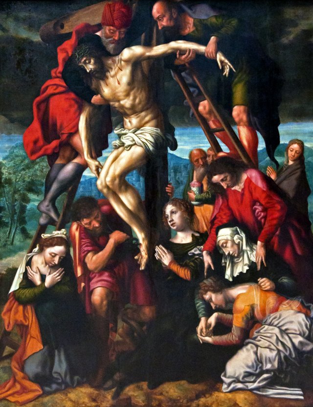 descent from the Cross by Jan Sanders van Hemessen