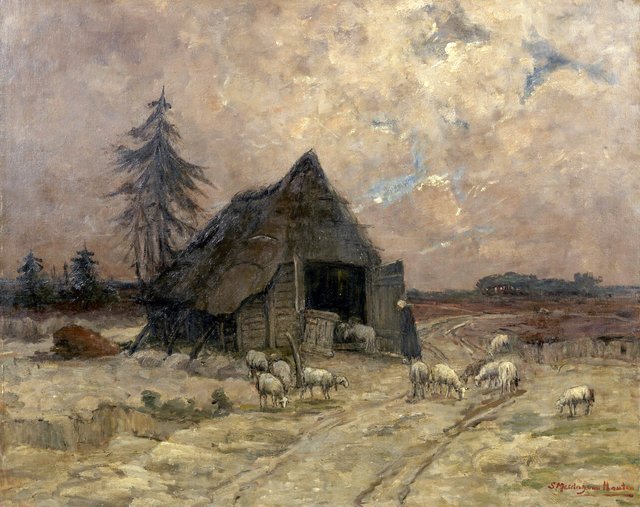 In the Veluwe: the heath of Bennekom by Sina Mesdag-van Houten