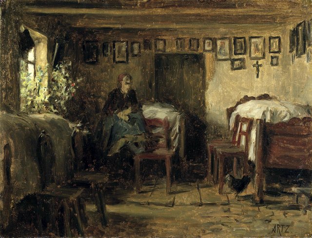 The widow by David Adolph Constanz Artz