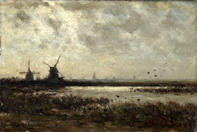 Bij Voorschoten by Willem Roelofs
